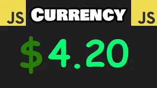 Format currency EASY in JavaScript