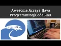 Awesome Arrays Java Programming CodebinX Tamil