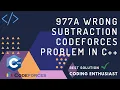 977A wrong subtraction codeforces problem in c
