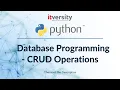 Mastering Python - Database Programming