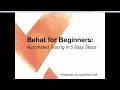 Behat for Beginners Automated Testing in 5 Easy Steps