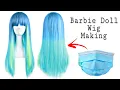 Diy Doll Wig Making From Mask Waste Disposable Mask Craft Mask Recycling Artistic Dolls