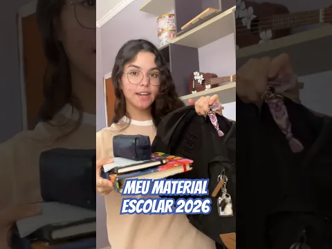 Meu material escolar 2026 da faculdade!!! #materialescolar2026 #materialescolar #eloah