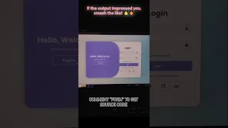 Animated Login Register Form HTML CSS JavaScript