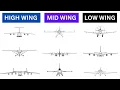 Different Wing Placement and their Pros and Cons High Wing Mid Wing Low Wing Aircraft Design