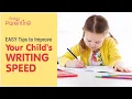 How to Improve the Writing Speed of a Child