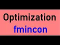 Optimization MATLAB fmincon