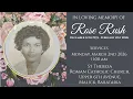 The Funeral Service of Rose Rush