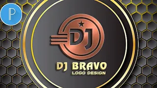 letter dj professional logo design in pixellab dj bravo name logo pixellabtutorials 