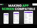 Making App Screen Compatible in Android Studio Support Multiple Screen Sizes