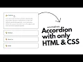 How To Make An Accordion Using HTML CSS Collapsible FAQs On Website