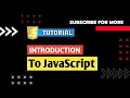 JavaScript Tutorial for Beginners Introduction to JavaScript JavaScript Tutorial Live Class
