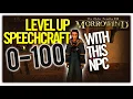 Level Up Speechcraft 1-100 in Morrowind