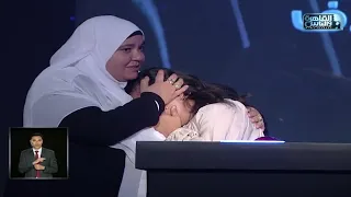 مفيش حاجة تعوض غياب الأب انهيار سلمى من البكاء بعد عرض فيديو لوالدها وبكاء منة بعد تذكر والدها 