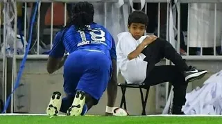شاهد لاعب جوميز لاعب الهلال السعودي ماذا رعب الطفل 