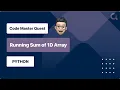 Running Sum of 1D Array - LeetCode 1480