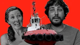 Near Collision with Barge in the Berry Islands (E.75 Sailing w/the Litzenbergers)