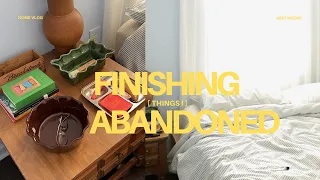 FINISHING THINGS I ABANDONED | bedroom RE-makeover, thrifting, & more!