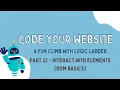 JavaScript DOM Basics Interacting with Page Elements Code Your Website - Part 22