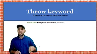 Throw keyword in java