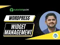 WordPress - Widget Management Tutorialspoint