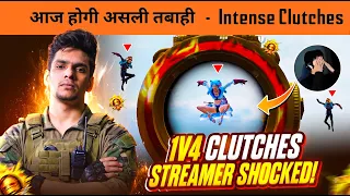 🔥BandookBaaz Destroying Pro Players in Conqueror Lobby | Streamer Shocked After this 1v4 Clutch