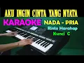 Download Lagu Aku Ingin Cinta Yang Nyata - KARAOKE Nada Cowok / Pria | Lirik, HD