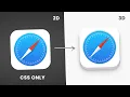 CSS Only 3D Safari Logo Animation Effects on Hover Html CSS OnlineTutorialsYT