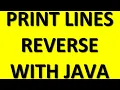 Tecq Mate Java print each line in reverse order using stack