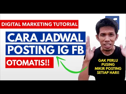 CARA JADWAL POSTING INSTAGRAM FACEBOOK OTOMATIS SCHEDULING DIGITAL MARKETING BAITUL ULUM