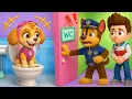 Download Lagu SKYE, ¡abre la puerta del baño ya! ¿Qué pasó realmente? - PAw PAtrol en Español | Rainbow 3