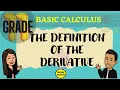 THE DEFINITION OF THE DERIVATIVE BASIC CALCULUS