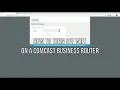 How to Turn off WIFI on a Comcast Business Router