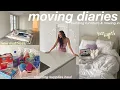 MOVING INTO MY NEW APARTMENT unpacking building furniture my first night hauls episode 3
