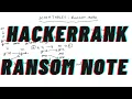 HashTables Ransom Note Interview Preparation Hackerrank Java
