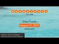 WordScapes August 17 2023 Answers