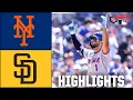 New York Mets vs San Diego Padres Full Game Highlights ESPN MLB