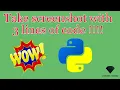 Take screenshots using Python - 3 lines of code