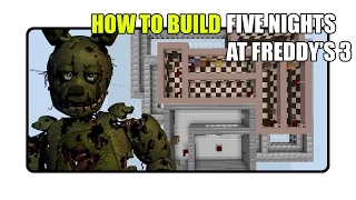 How To Build Five Nights at Freddy s 3 Map in Minecraft Fnaf 3 Map