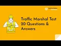 Traffic Marshal Practice Test 20 Questions Answers