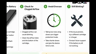 Yocan Battery Flashing Lights Fix - Charging and Connection Issues