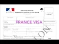 How to fill France Visa application
