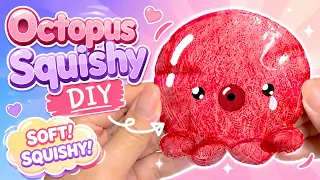 Octopus Squishy DIY with Paper and Tape🐙 종이+테이프로 문어 말랑이 만들기!