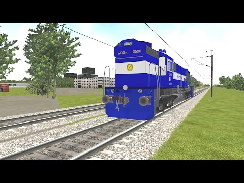June 30, 2022 Stops the train video | Train simulator | Copyright free train video by vfxmantu