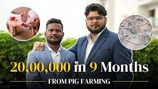 20 00 000 in 9 months with swastik pig farm see how this man from pune maharashtra made a fortune