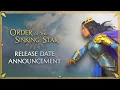 Order of the Sinking Star Release Date Announcement