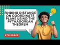 Finding Distance on the Coordinate Plane Using Pythagorean Theorem Guided Notes for 8th Grade Math