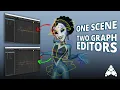 Have two graph editors open for different controls in Maya