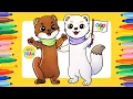 How to Draw Milo and Tina - 2026 Winter Olympics Mascots Easy Cute Drawing Tutorial