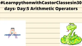 - Day 5 Arithmetic Operators